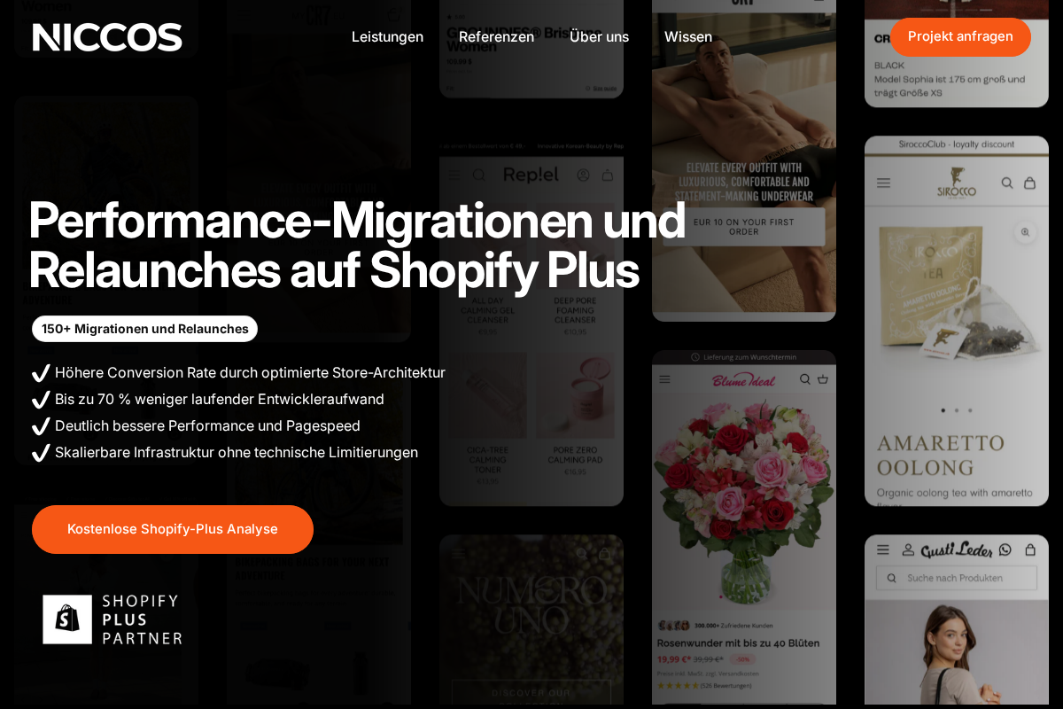 Niccos GmbH homepage screenshot