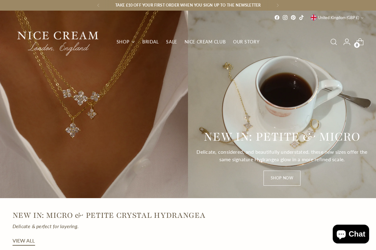 Nice Cream London homepage screenshot