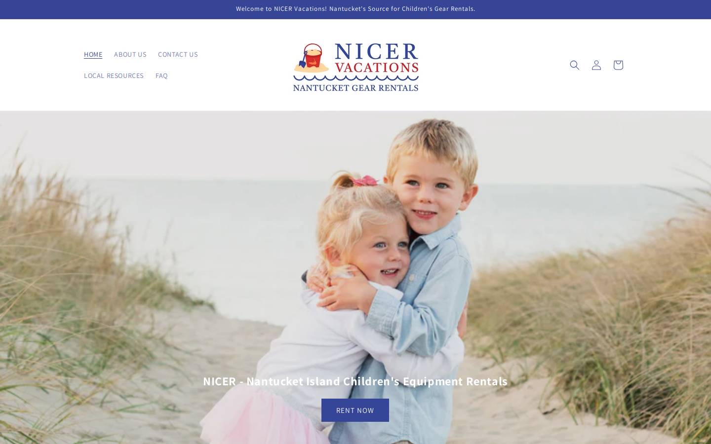 nicervacation.com homepage screenshot
