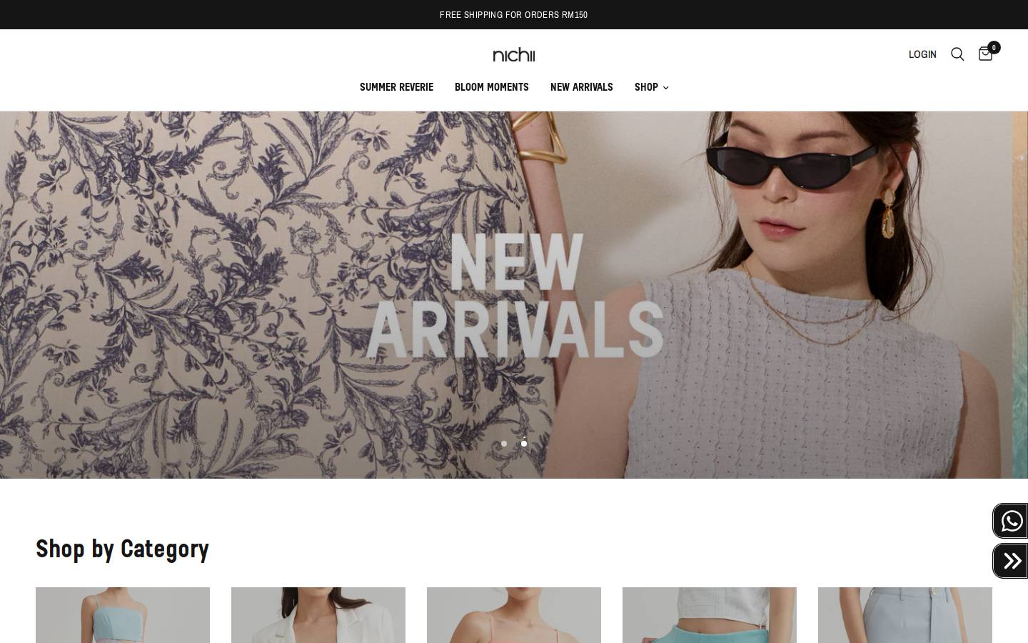 nichii.com homepage screenshot