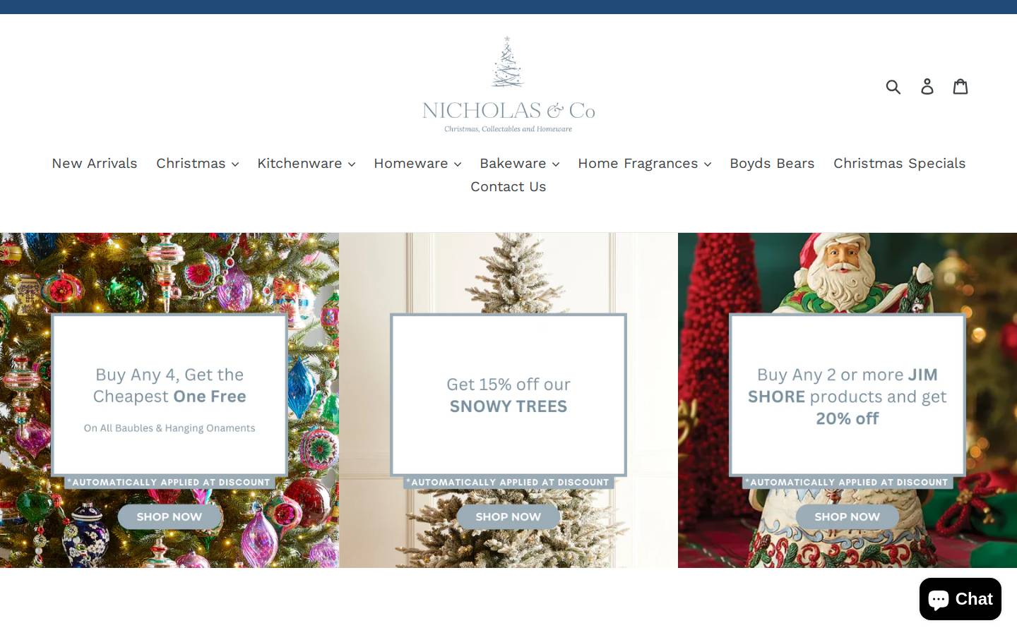 nicholasandco.co.za homepage screenshot