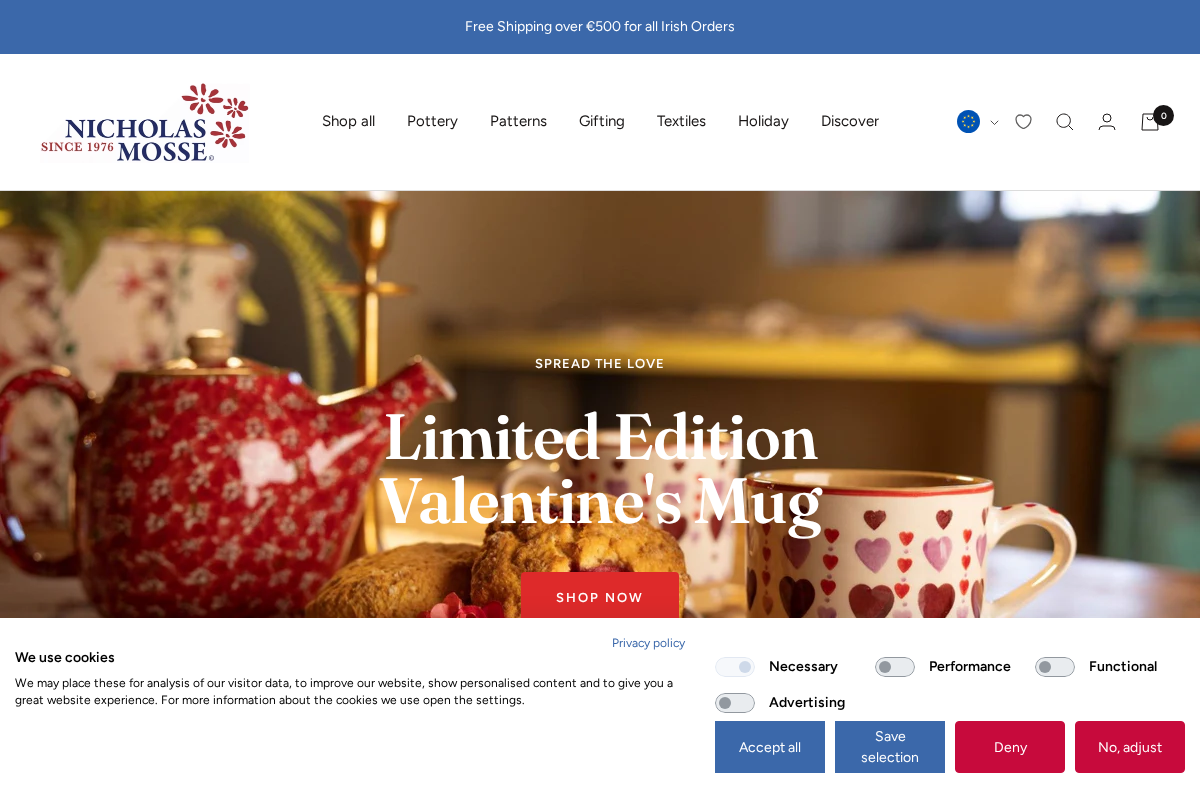 Nicholas Mosse homepage screenshot