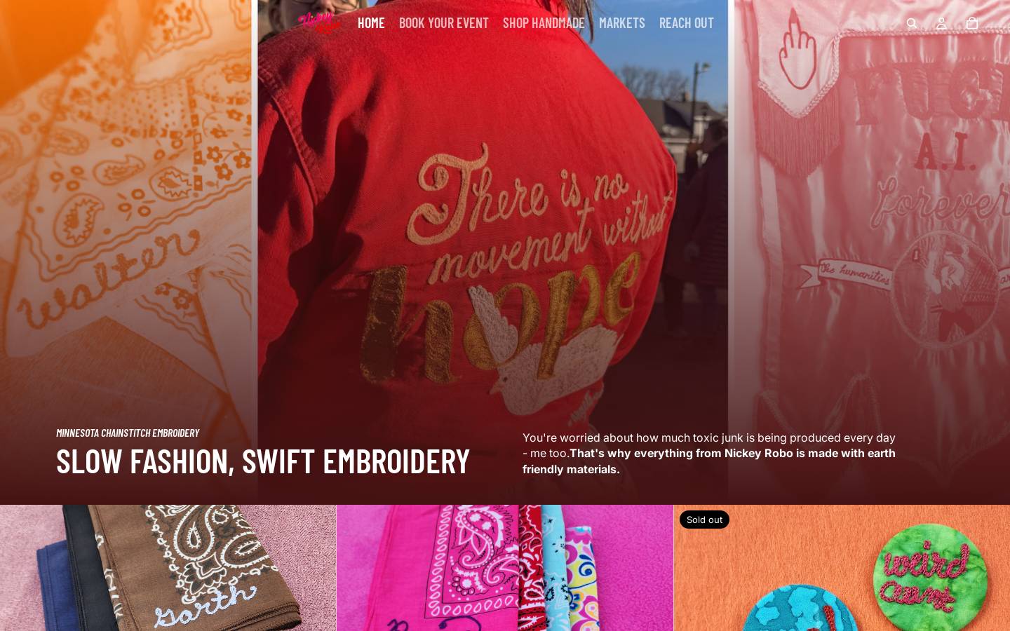nickeyrobo.com homepage screenshot