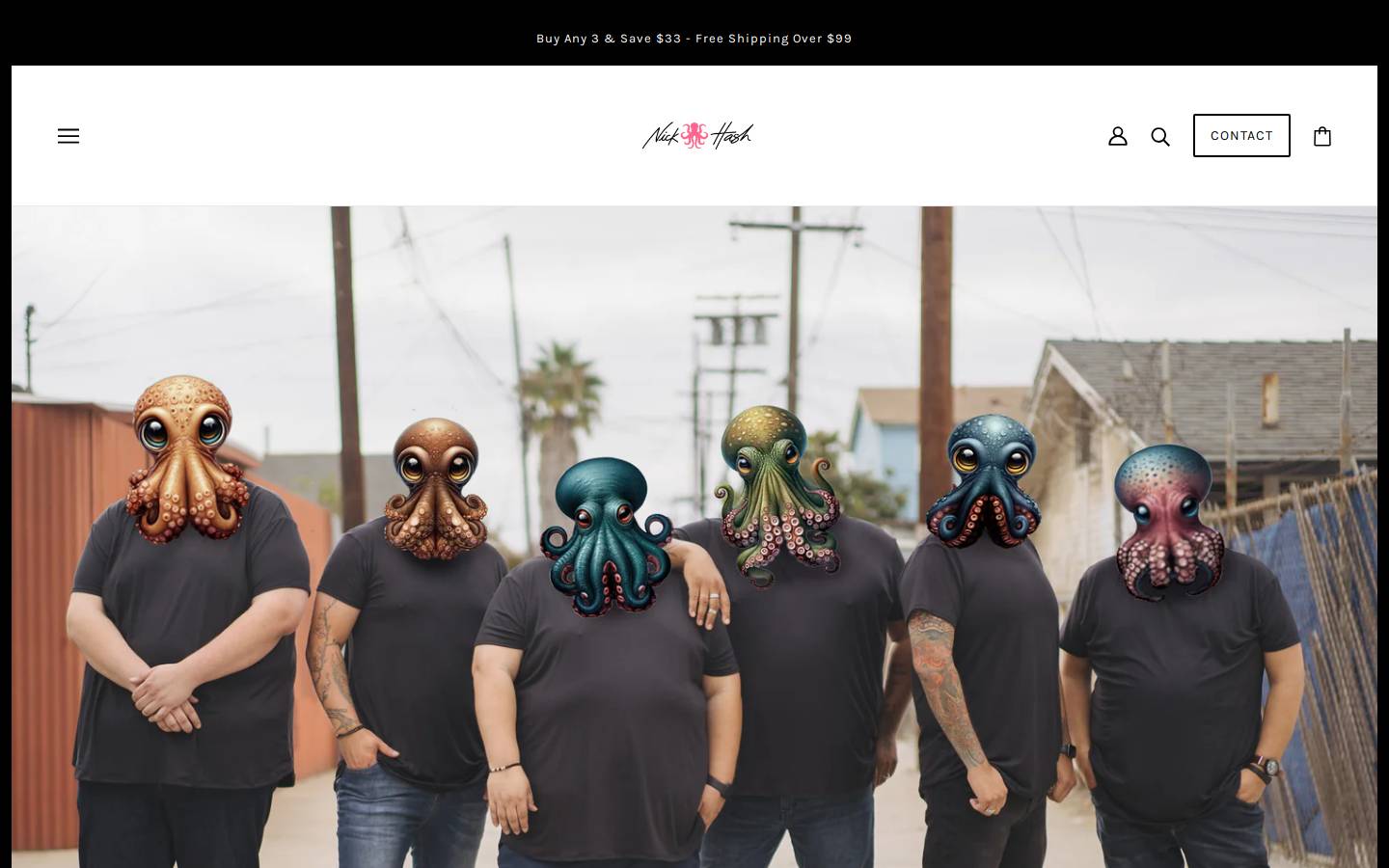 nickhash.com homepage screenshot