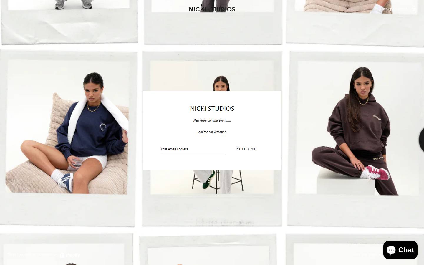 Nickistudios homepage screenshot