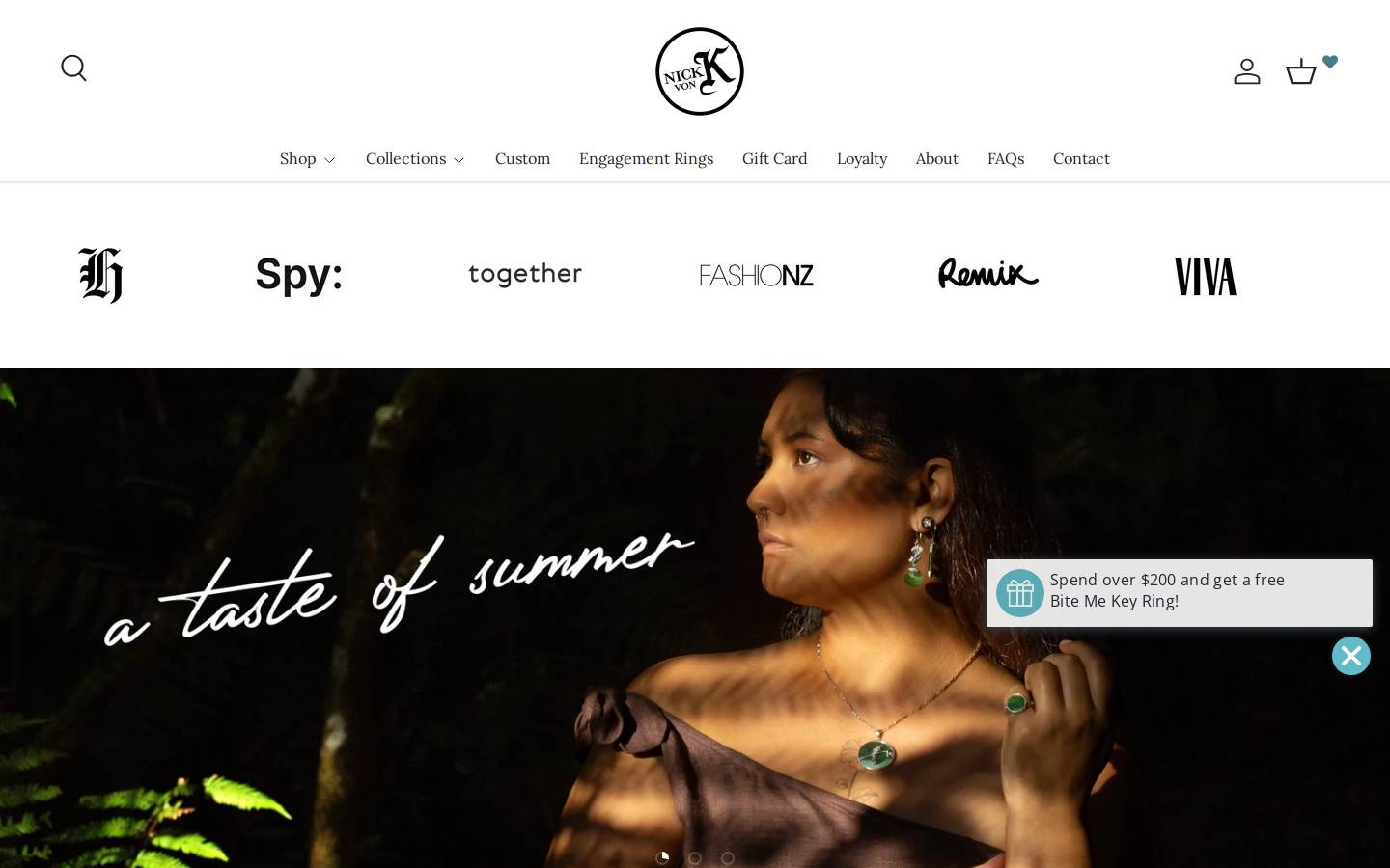 nickvonk.com homepage screenshot