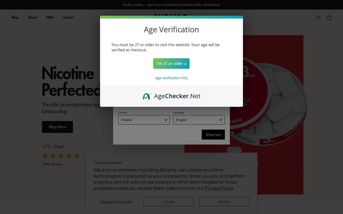nicnacs.eu homepage screenshot