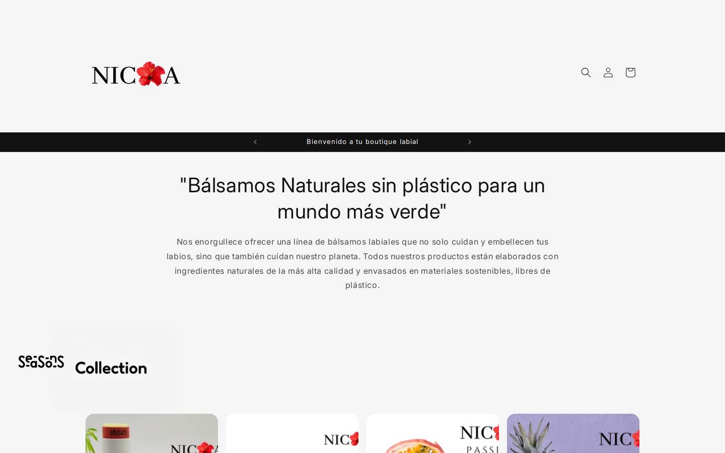 nicoashop.com homepage screenshot