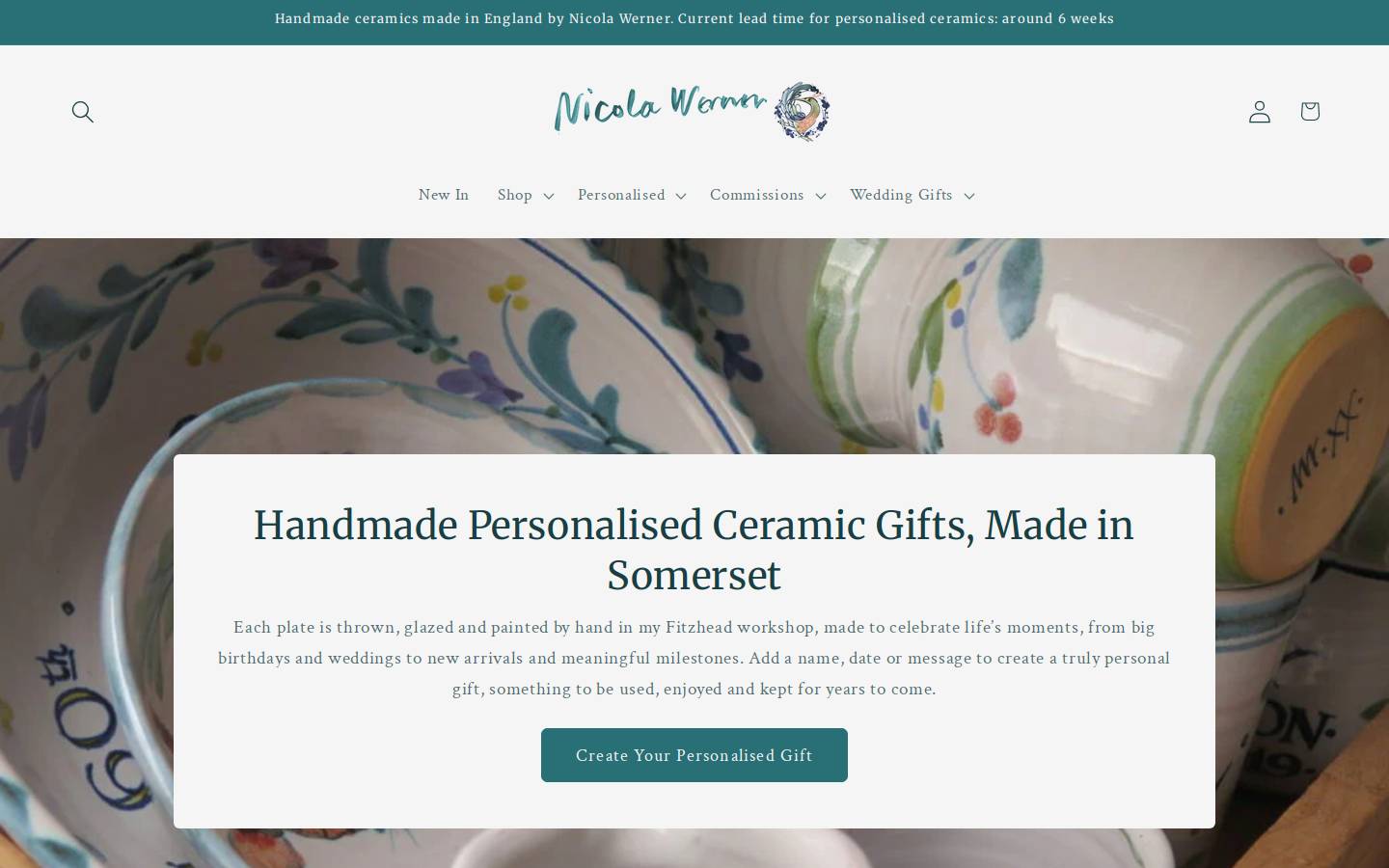 nicolawerner.com homepage screenshot