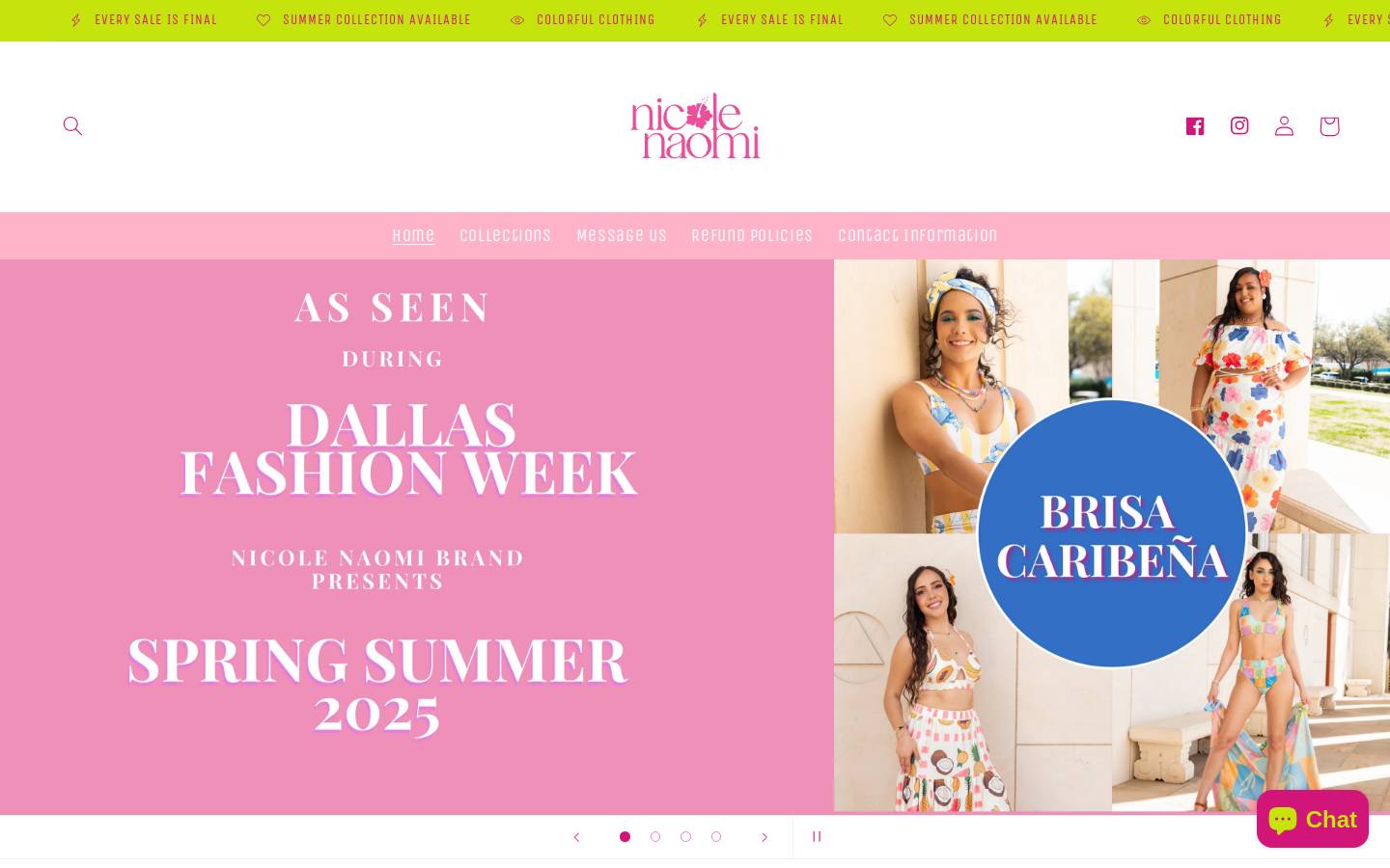 nicolenaomibrand.com homepage screenshot