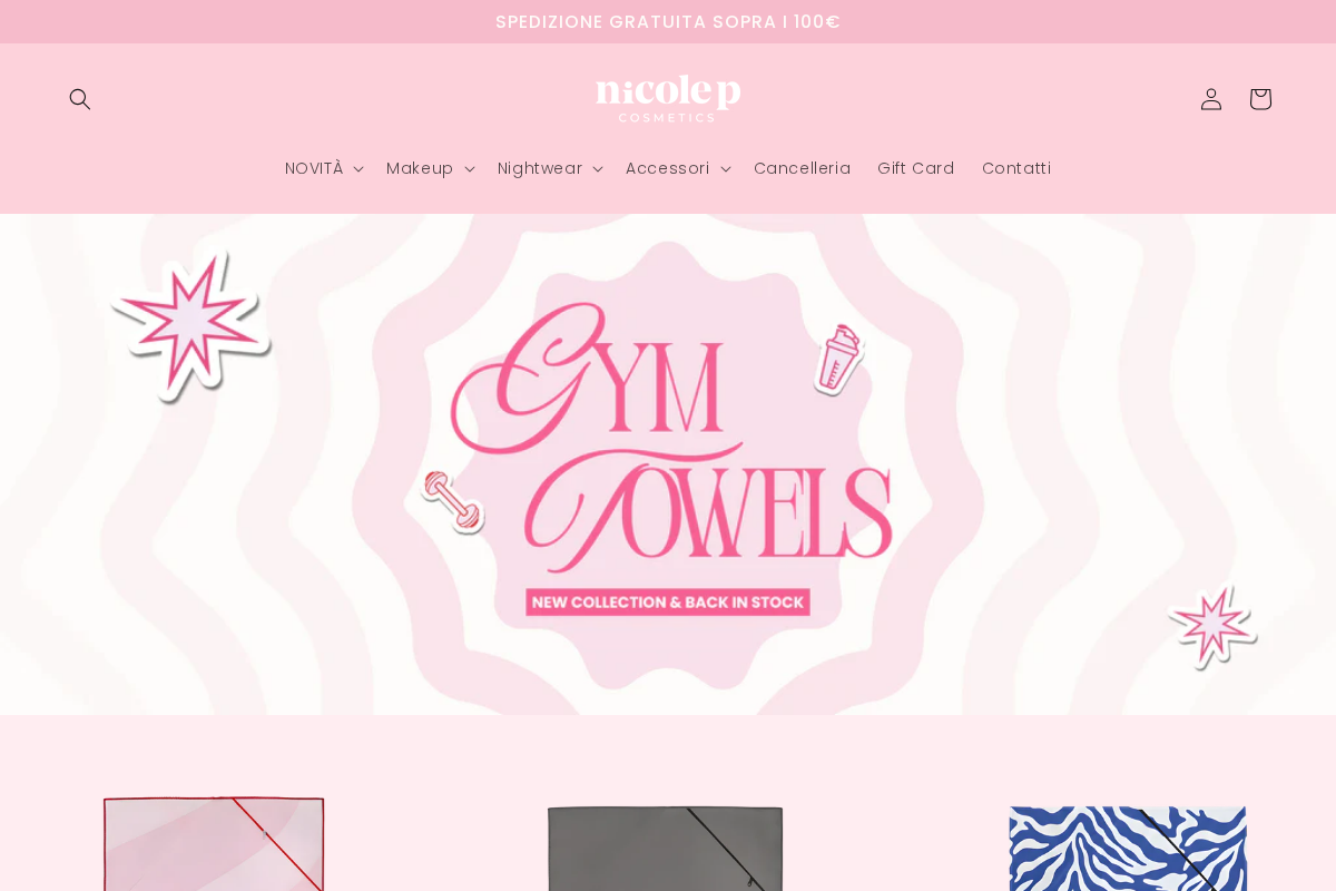 Nicole P Cosmetics homepage screenshot