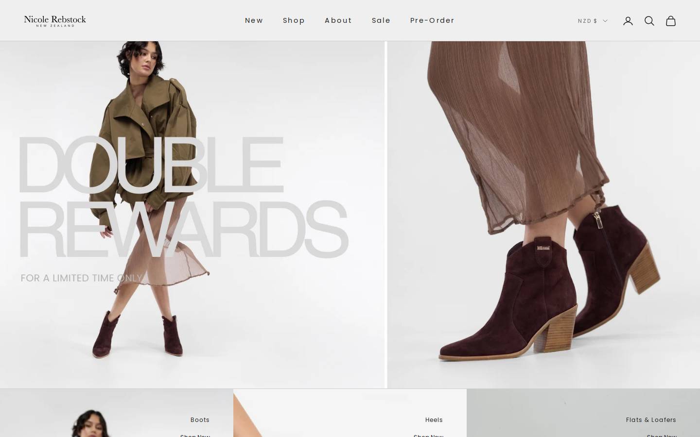 nicolerebstock.com homepage screenshot