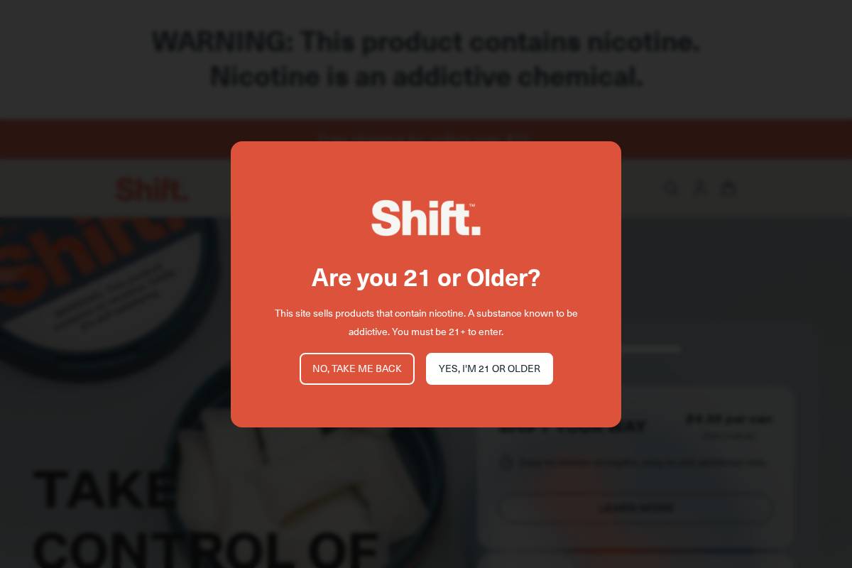 nicshift.com homepage screenshot