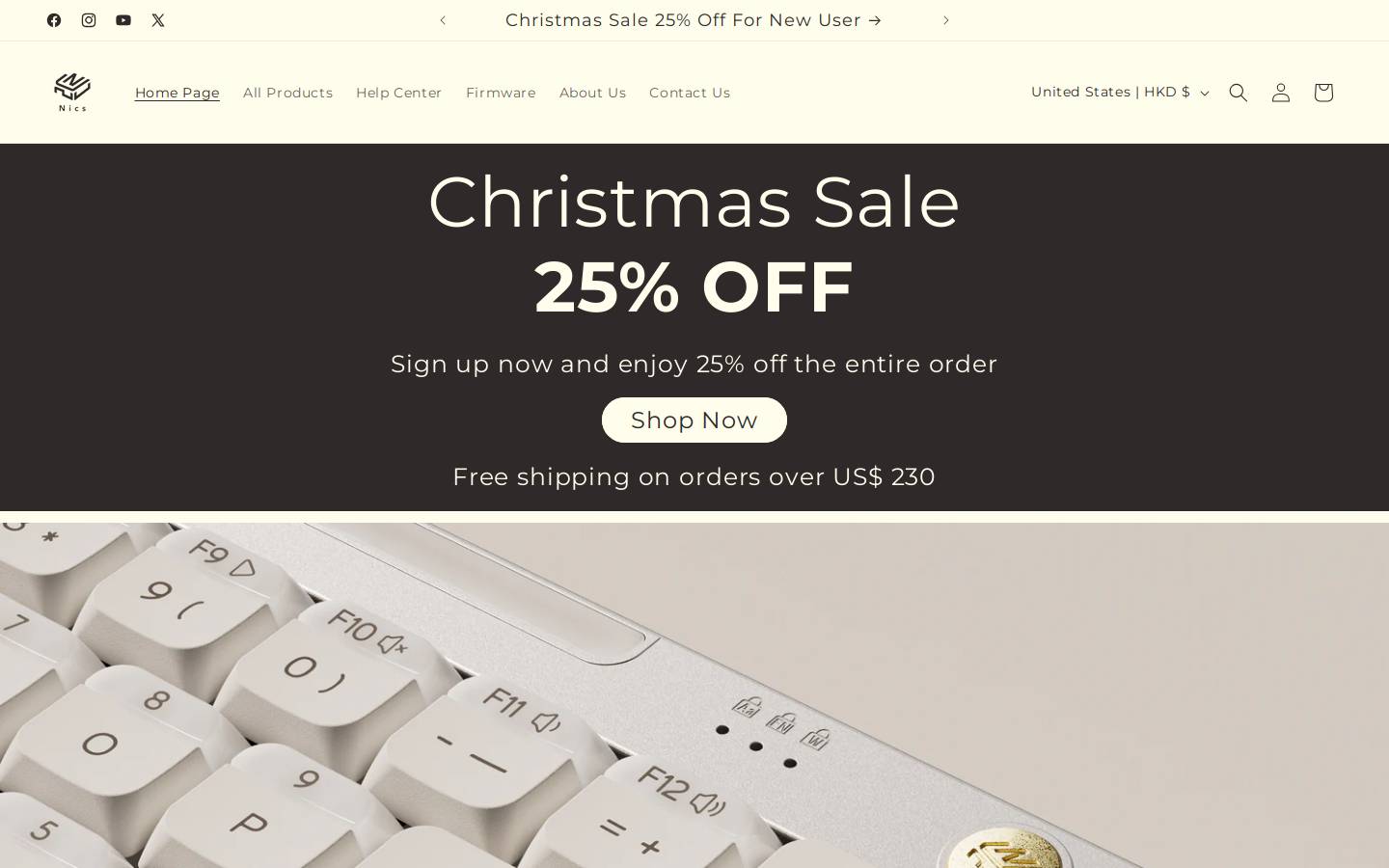 nicstek.com homepage screenshot