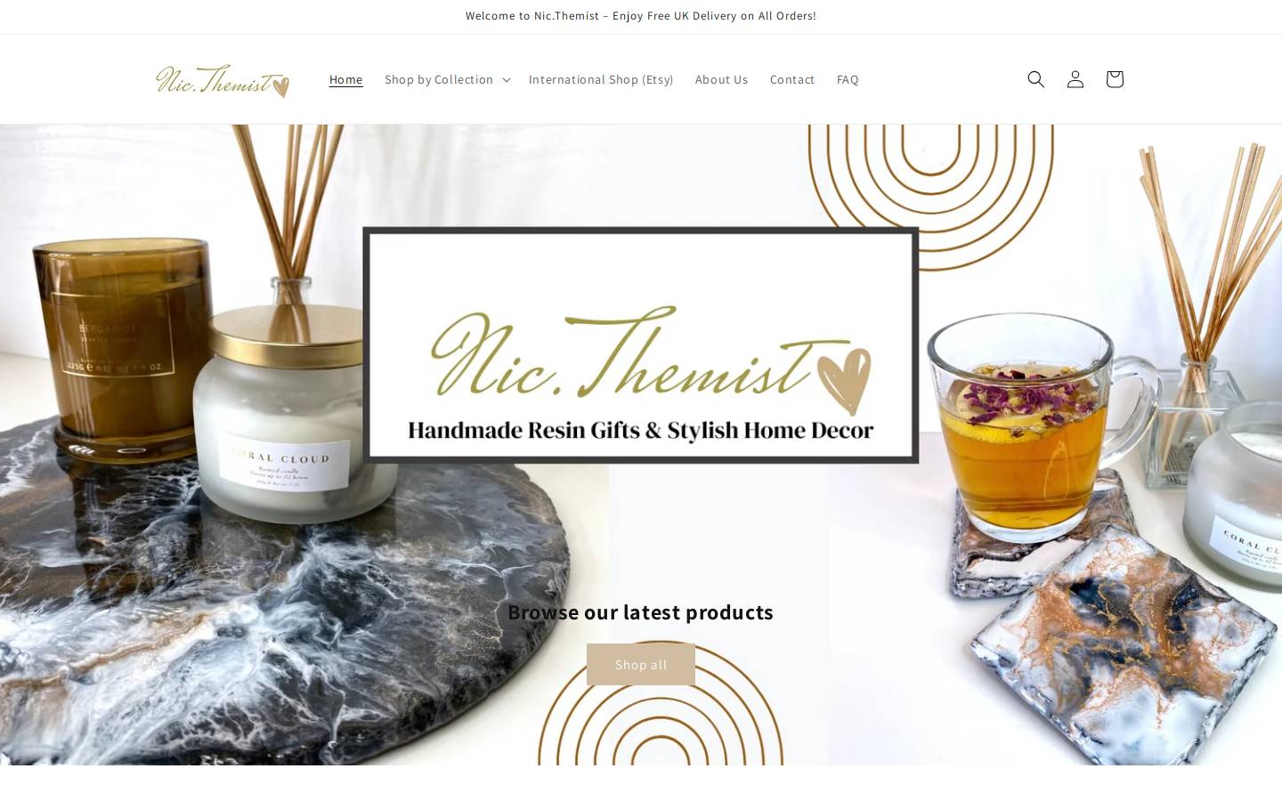 nicthemist.com homepage screenshot