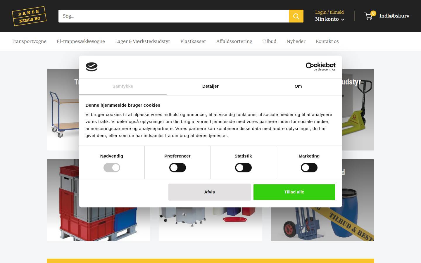 Dansk Niels Bo Aps homepage screenshot