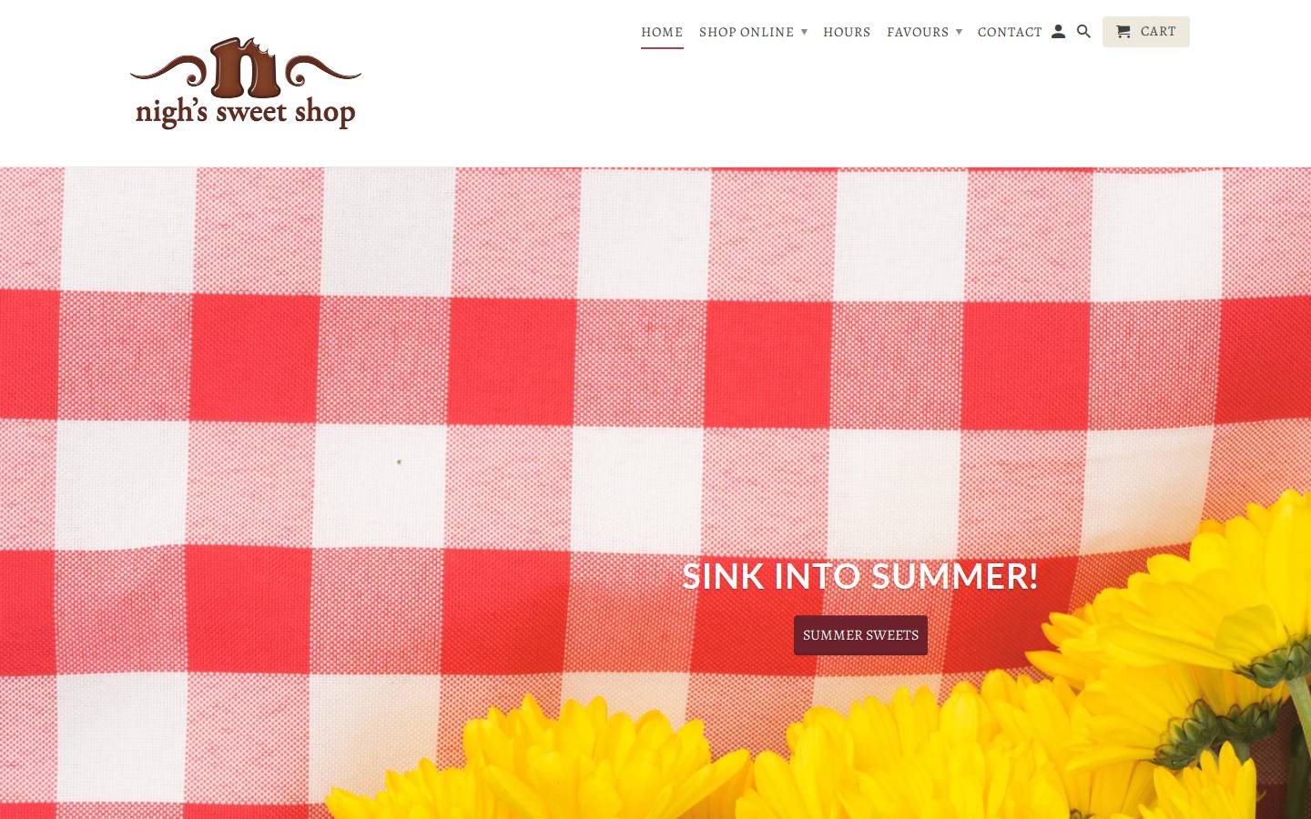 nighs.ca homepage screenshot