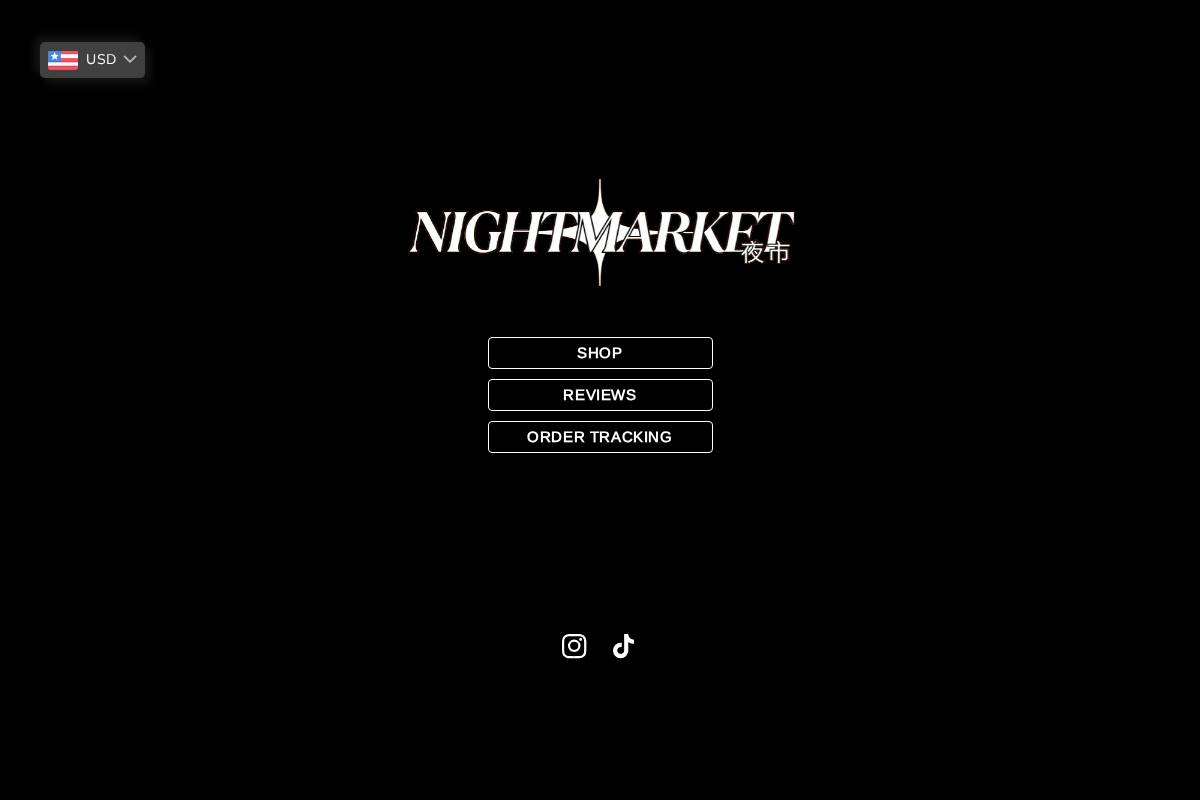 NIGHTMARKET homepage screenshot