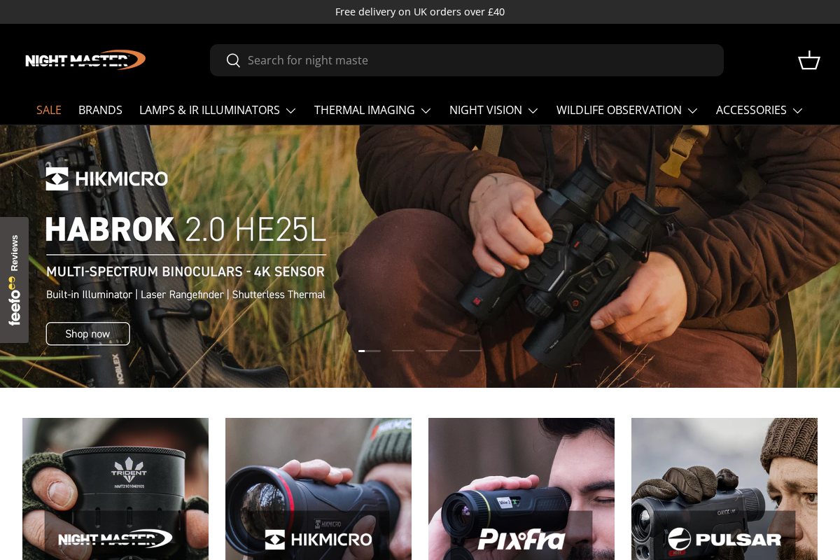 Night Master homepage screenshot