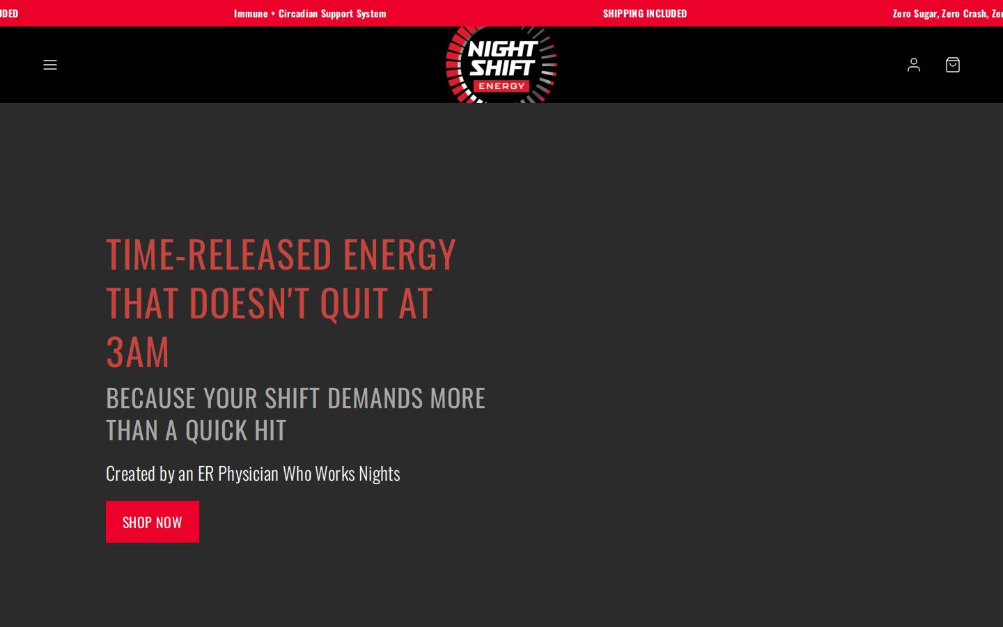 nightshiftenergy.com homepage screenshot