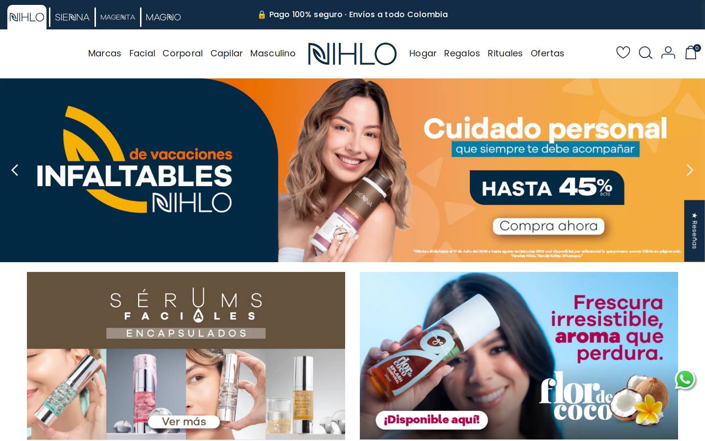 nihlo.co homepage screenshot