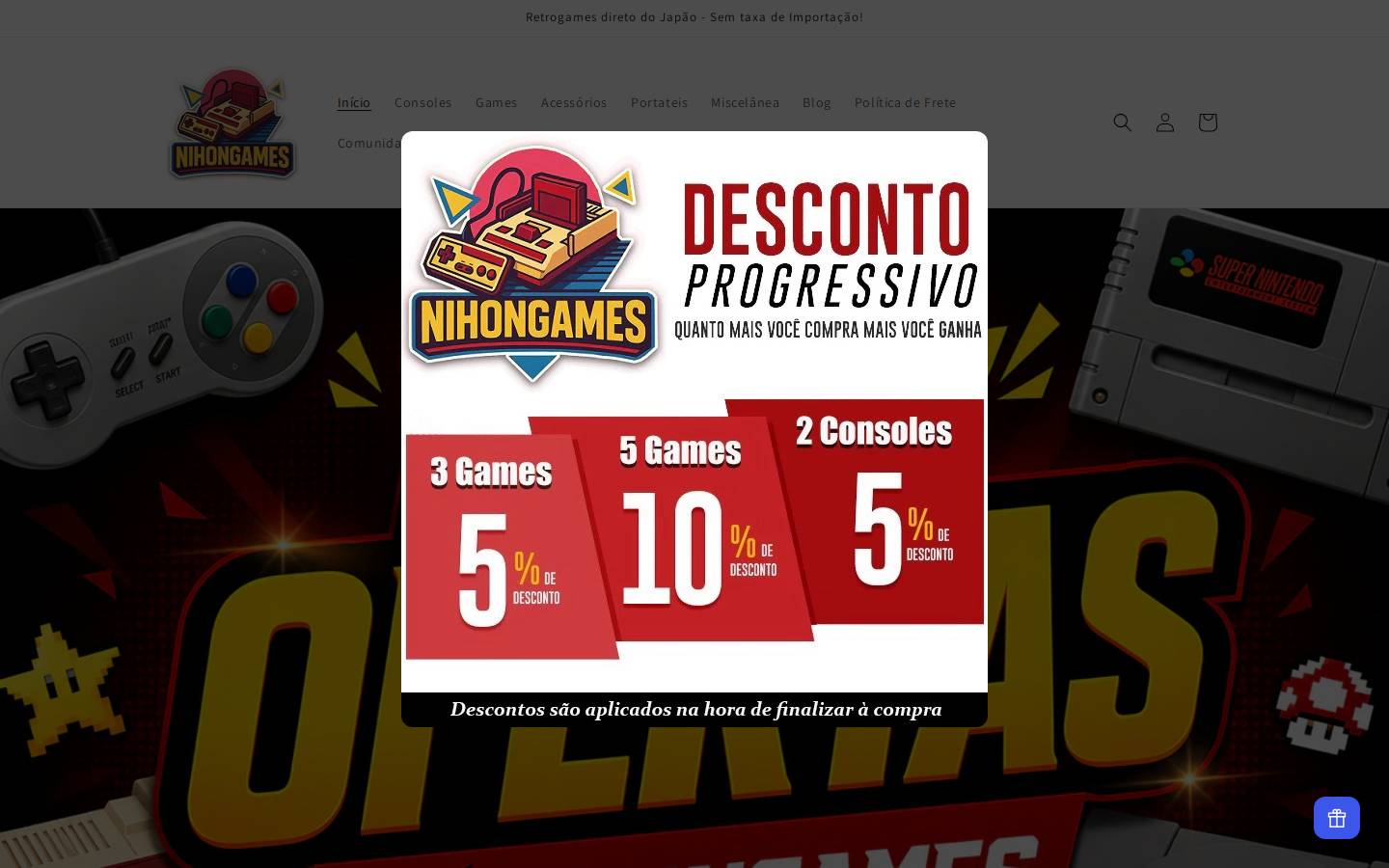 nihongames.com.br homepage screenshot