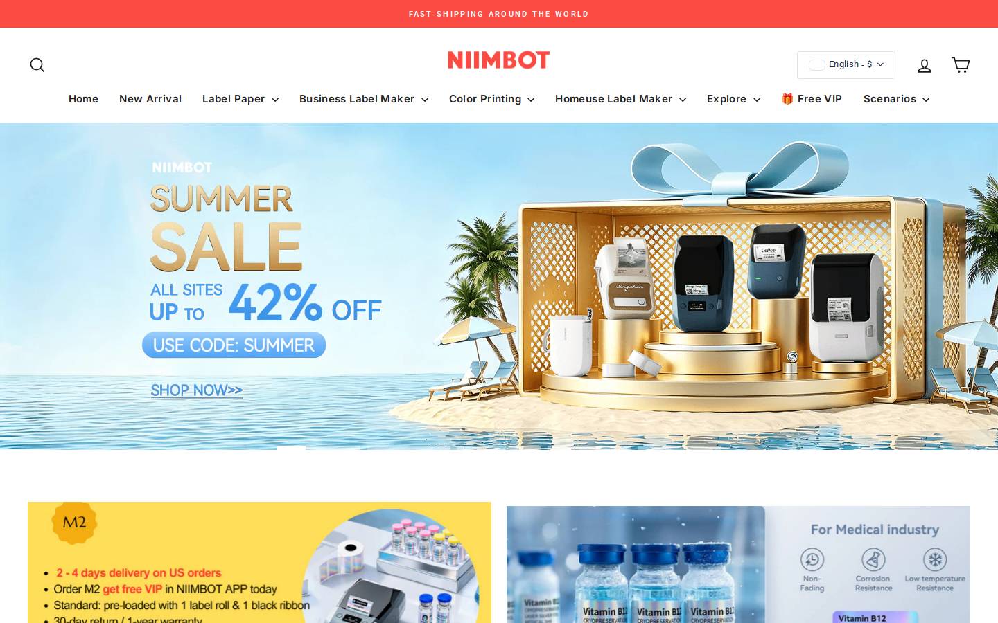 Niimbots homepage screenshot