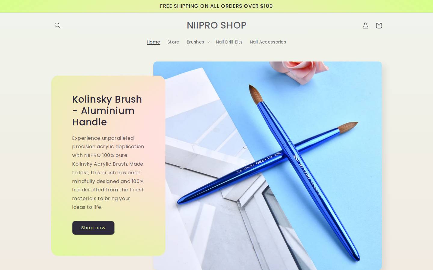 niiproshop.com homepage screenshot