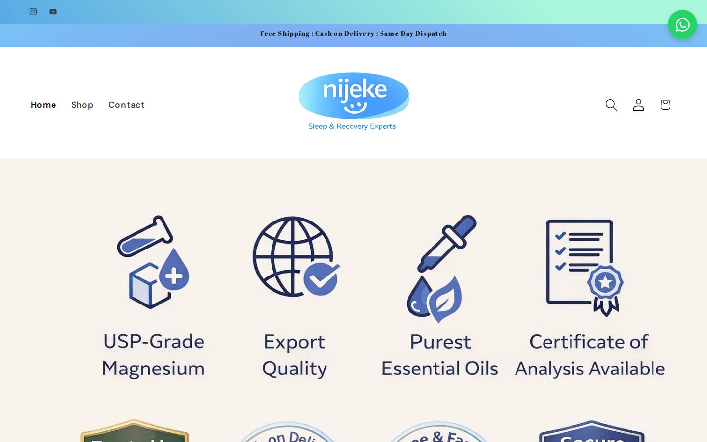 nijeke.com homepage screenshot