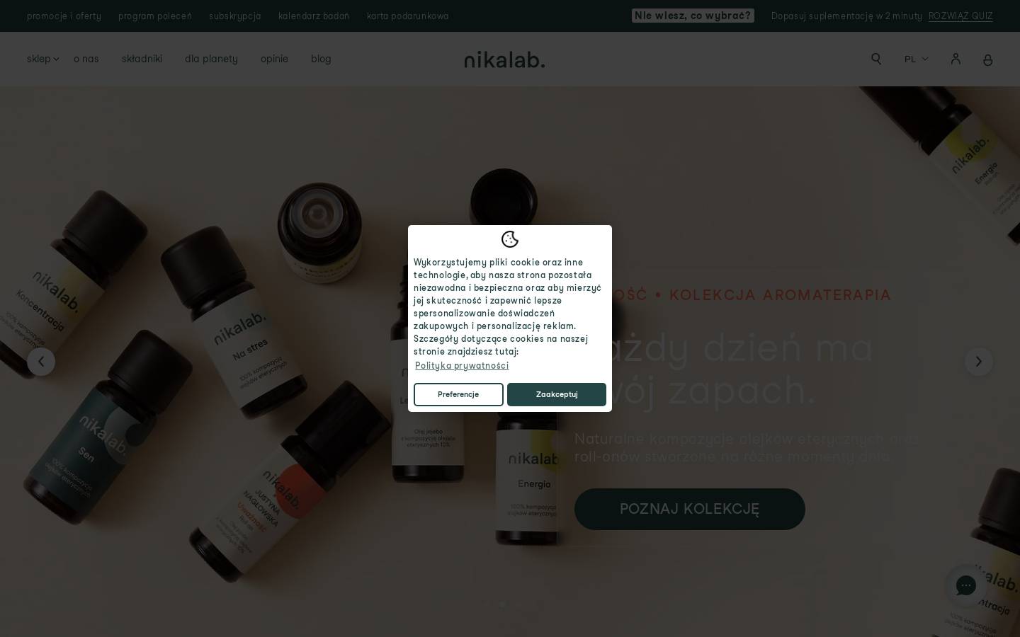 nikalab.pl homepage screenshot