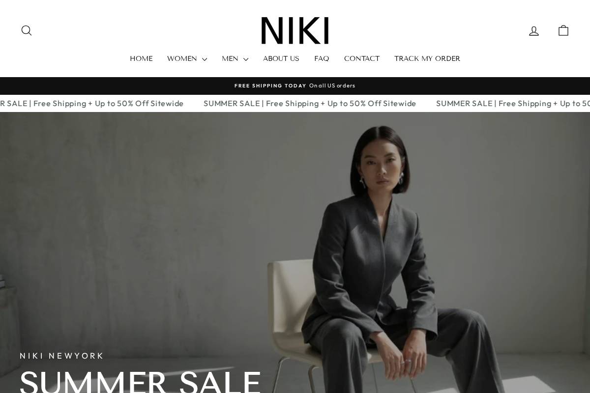 Nikinewyork homepage screenshot