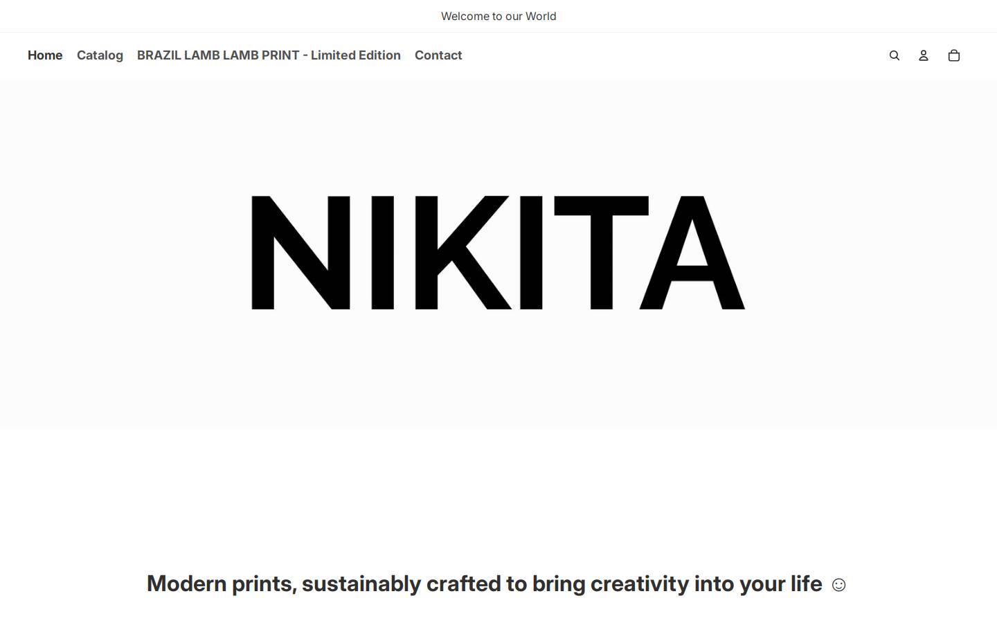 nikitabrand.com homepage screenshot