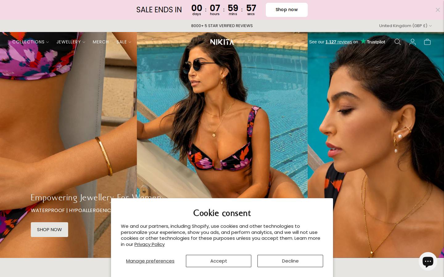 NIKITA homepage screenshot
