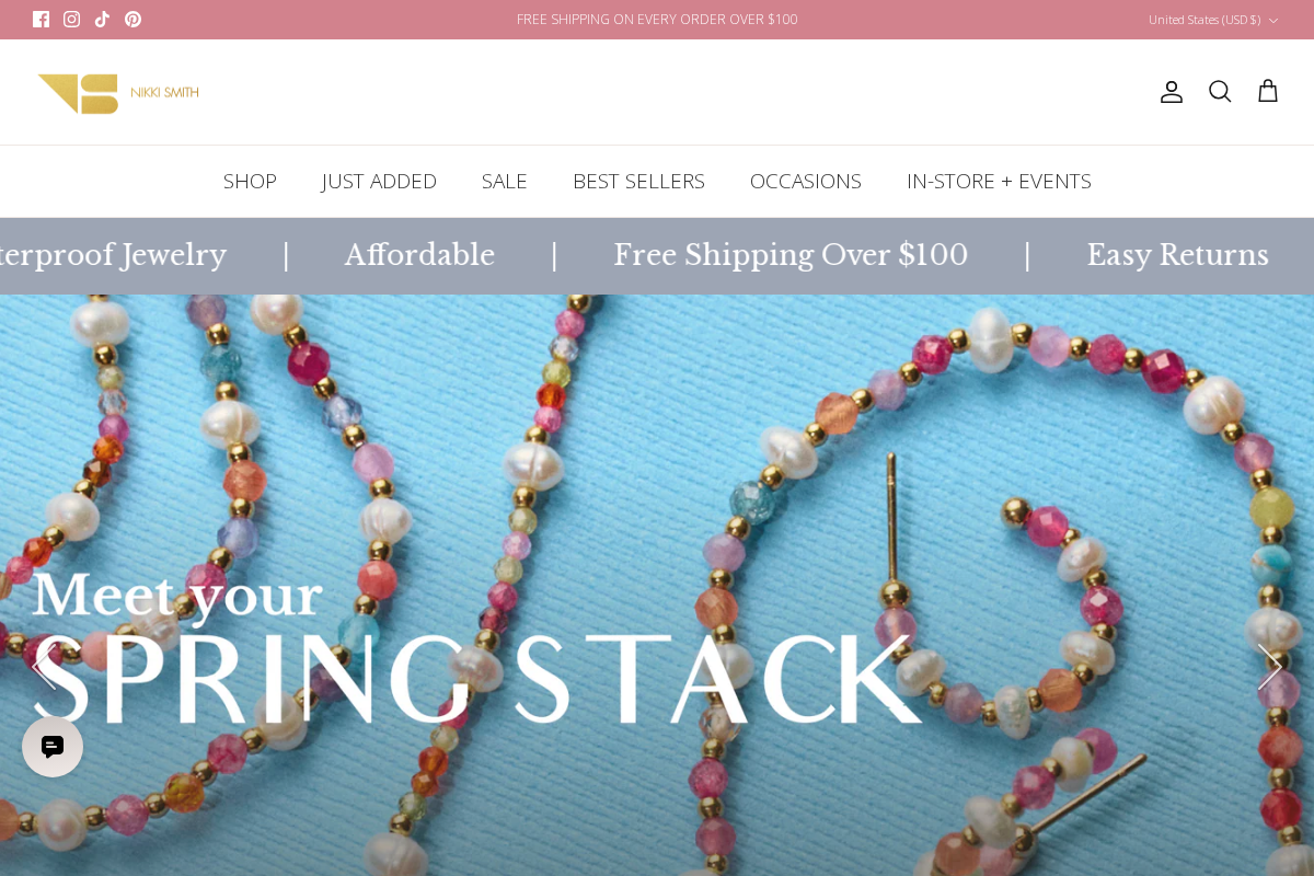 Nikki Smith Designs homepage screenshot