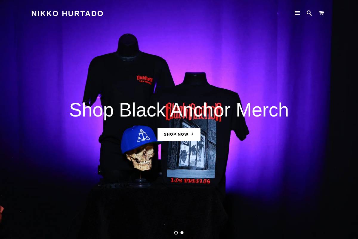 nikkohurtado.com homepage screenshot