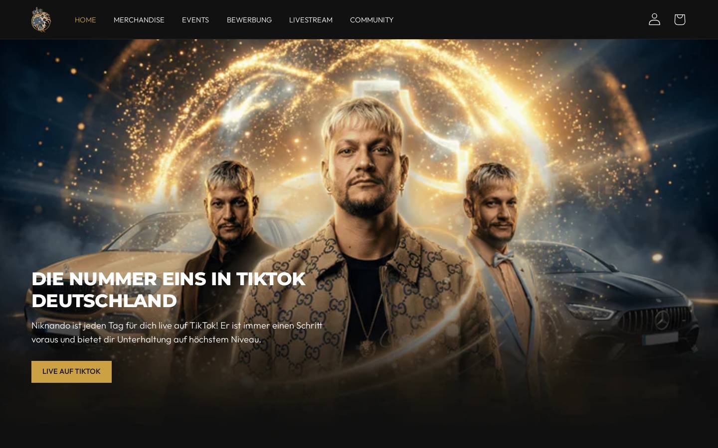 Niknando homepage screenshot
