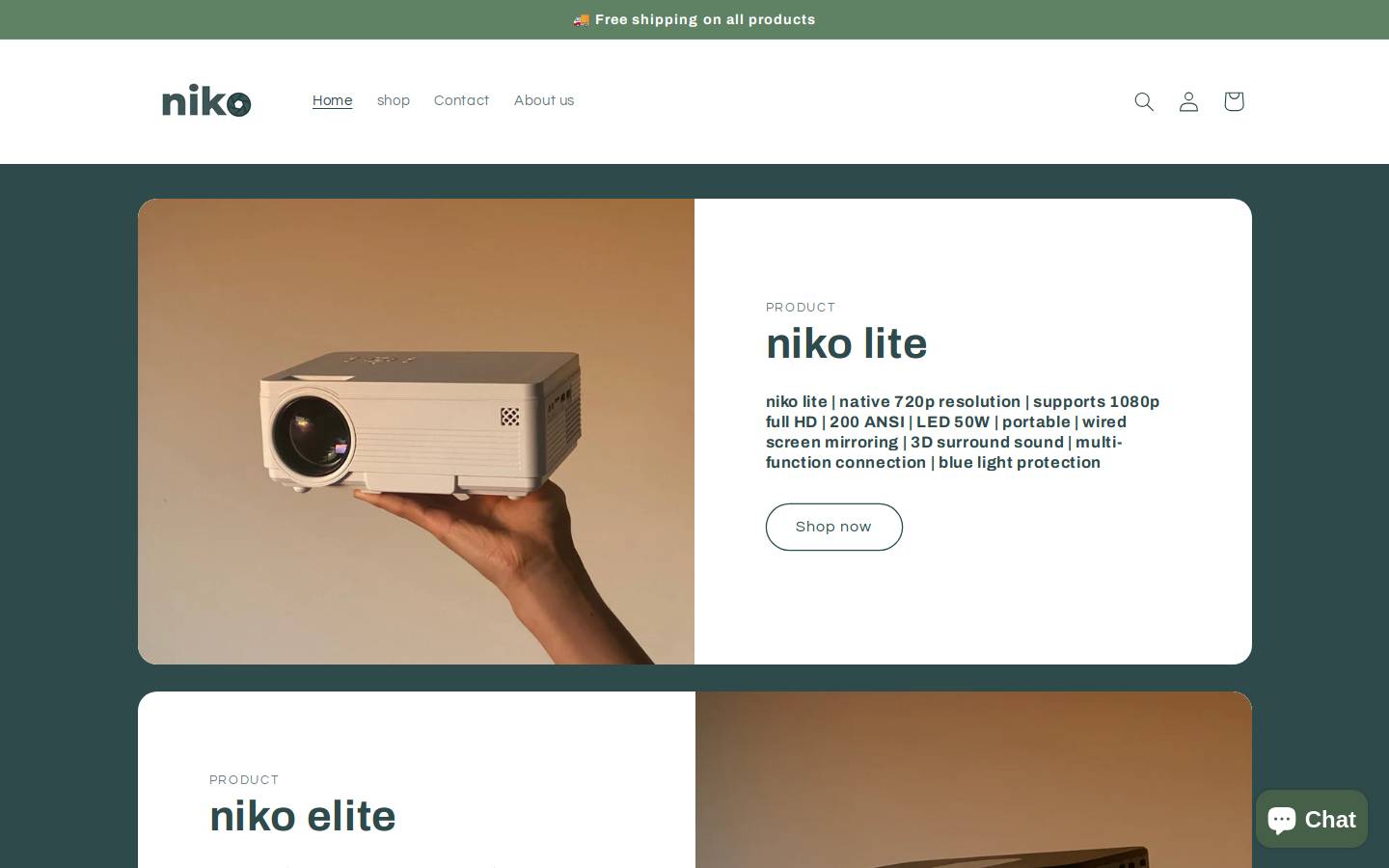 nikoau.com homepage screenshot