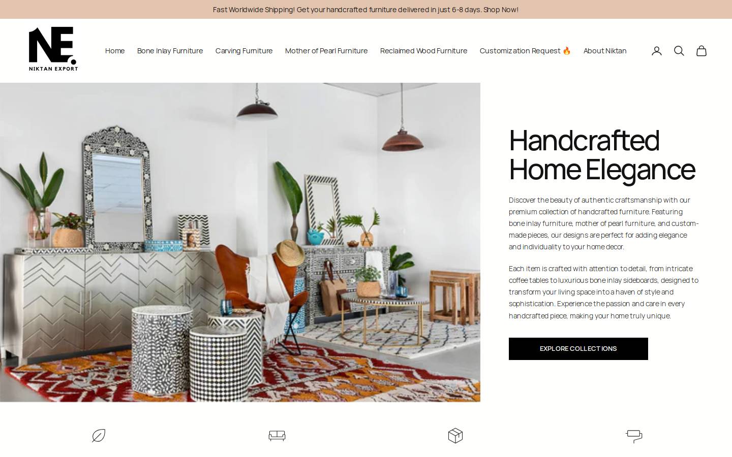 niktanexport.com homepage screenshot