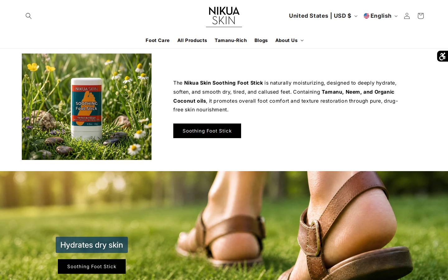 nikuaskin.com homepage screenshot