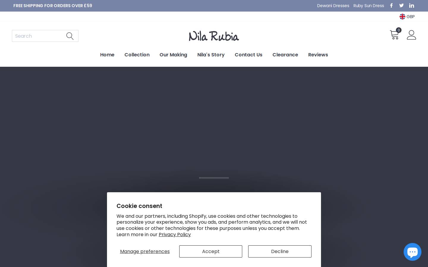 nilarubia.co.uk homepage screenshot
