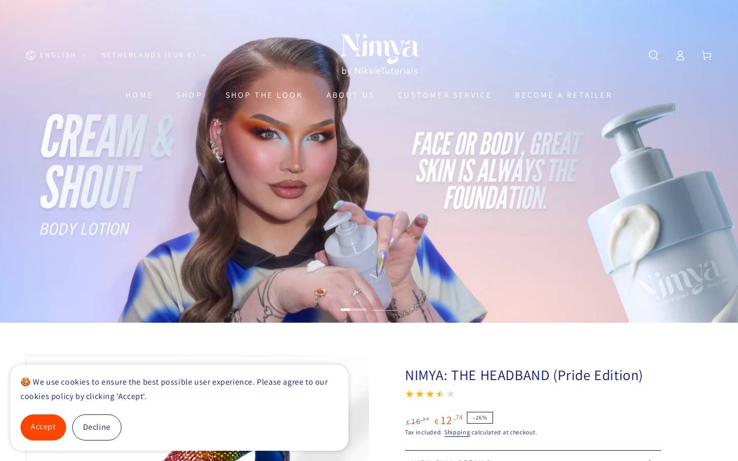 nimya.com homepage screenshot