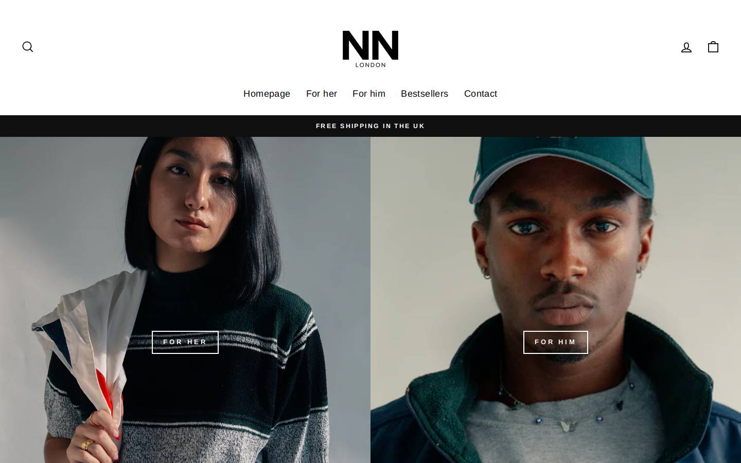 Nina Nicole homepage screenshot