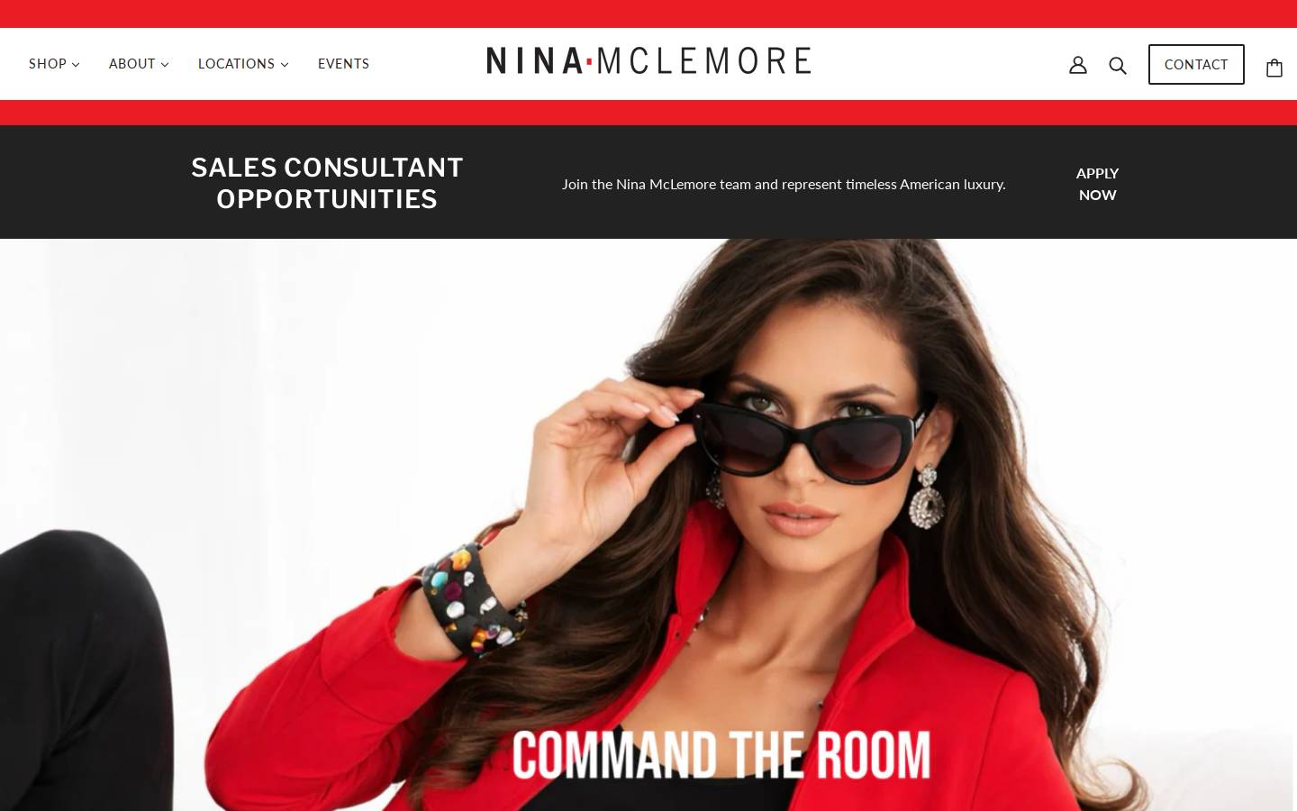 Ninamclemore homepage screenshot