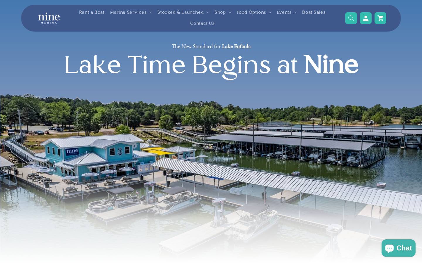 ninemarina.com homepage screenshot
