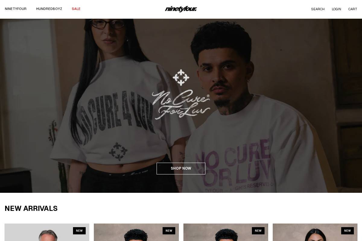 NINETYFOUR homepage screenshot