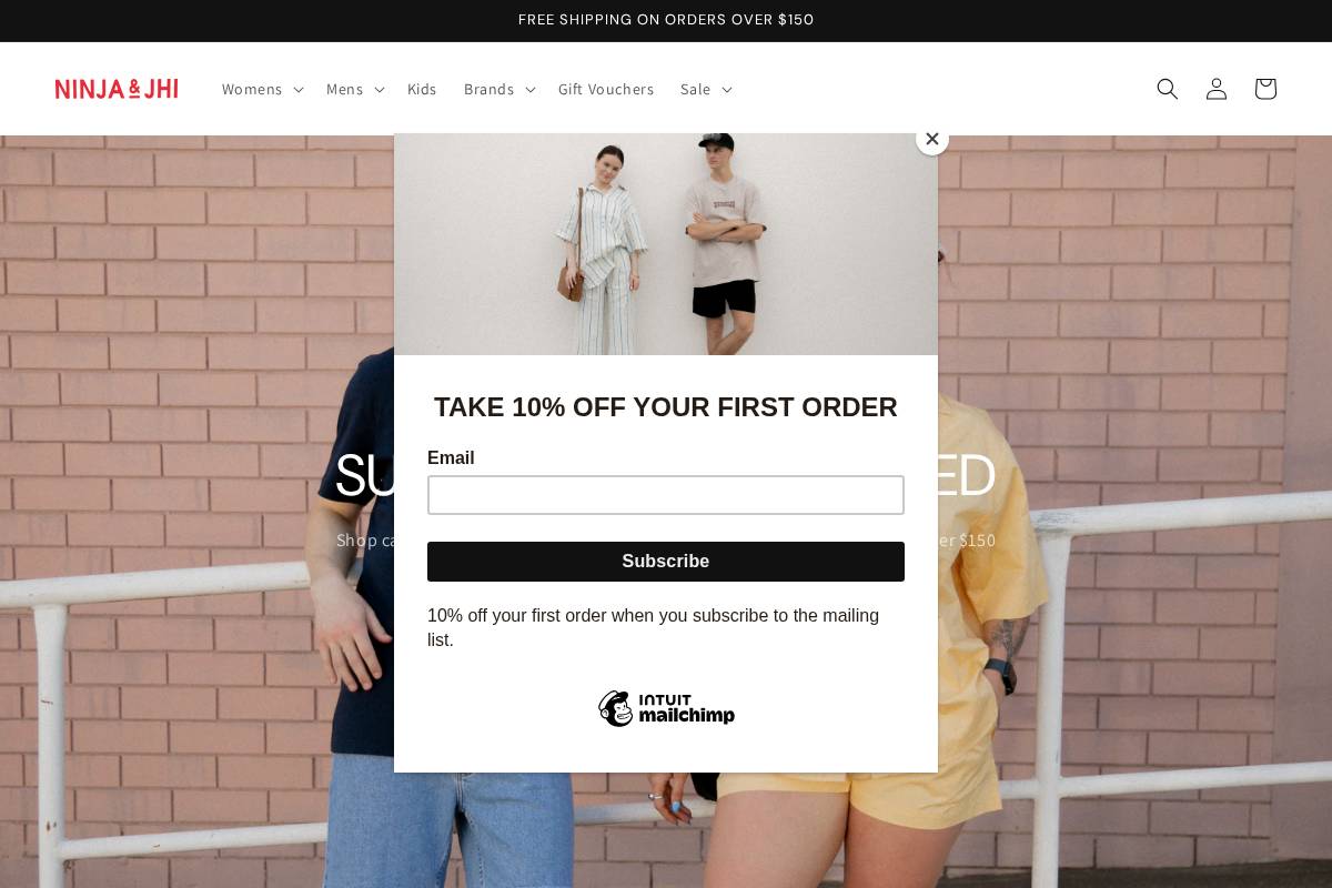 ninjaandjhi.com homepage screenshot