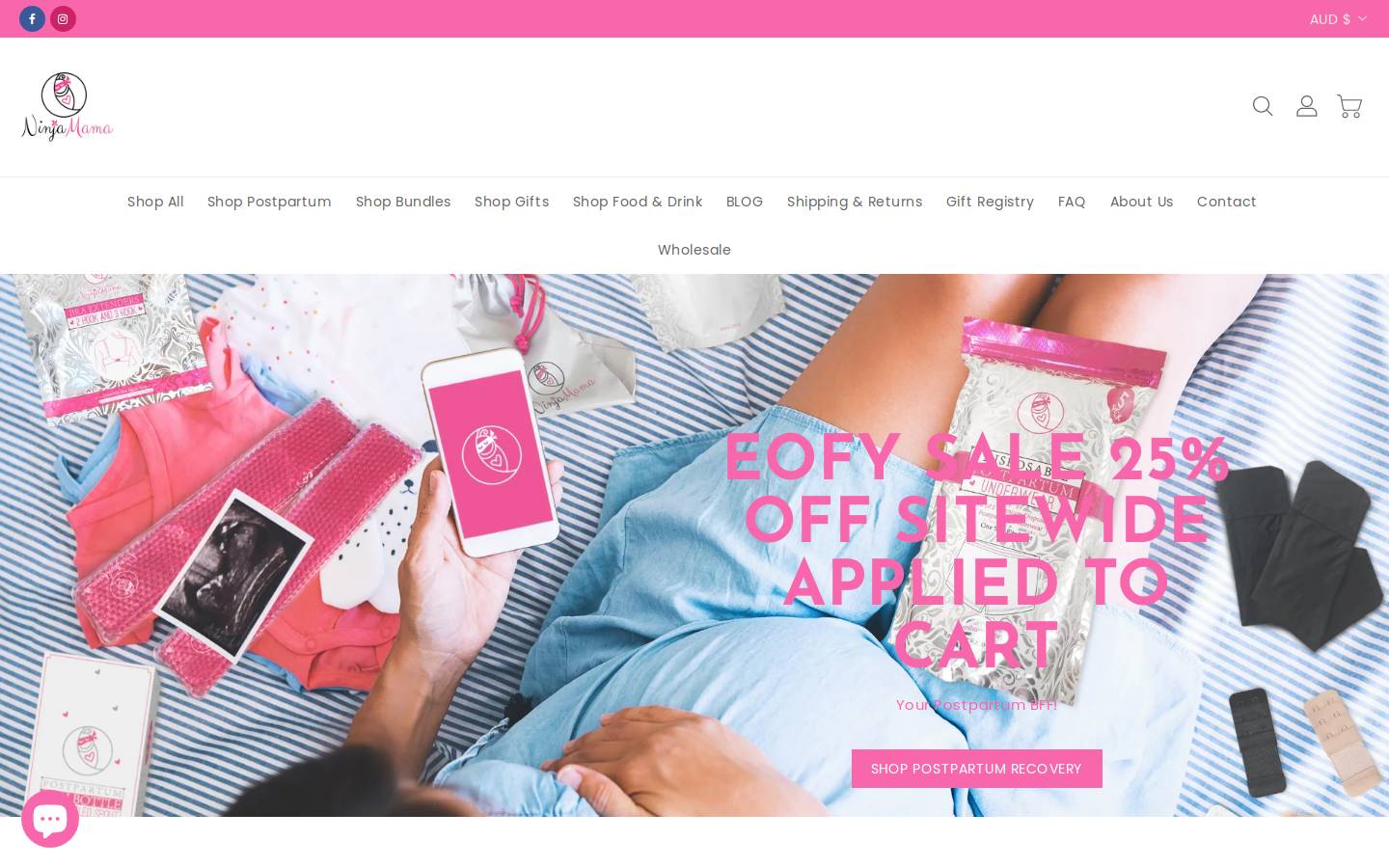 ninjamamahq.com homepage screenshot