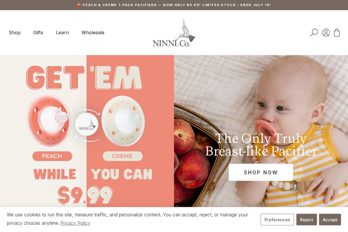 ninnico.com homepage screenshot