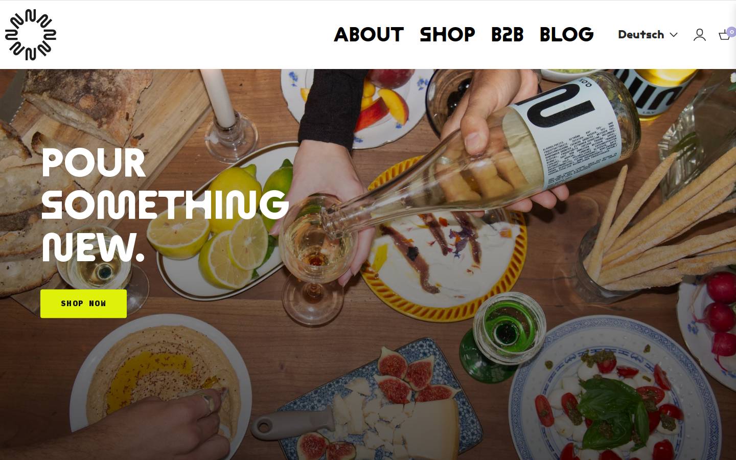 ninodrinks.com homepage screenshot