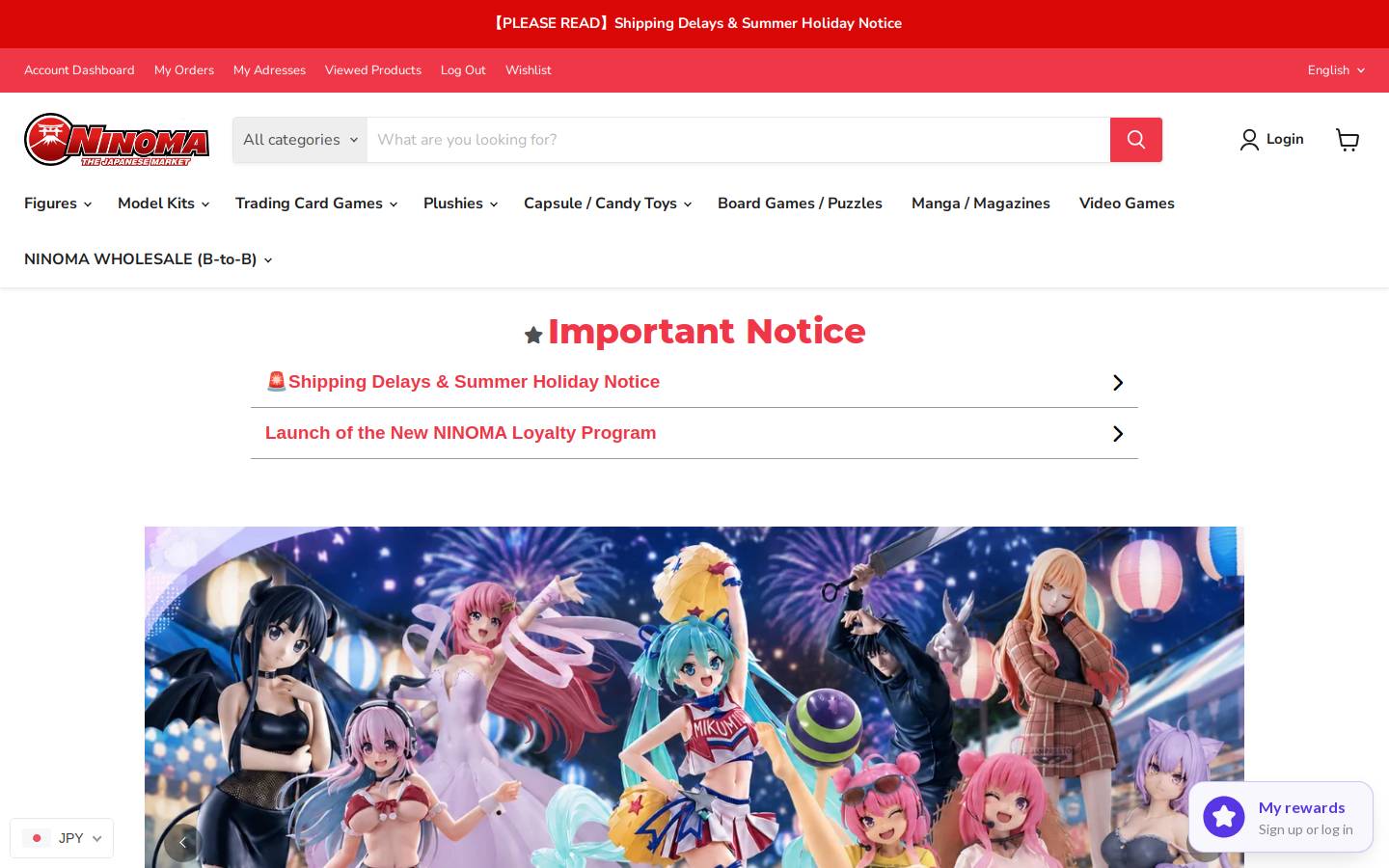 NINOMA homepage screenshot